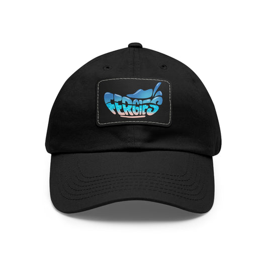 Fergie's Dad Hat with Leather Patch (Rectangle)