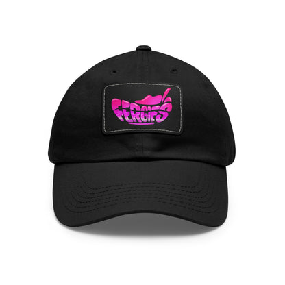 Fergie's Dad Hat with Leather Patch (Rectangle)